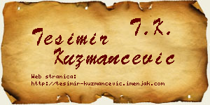 Tešimir Kuzmančević vizit kartica